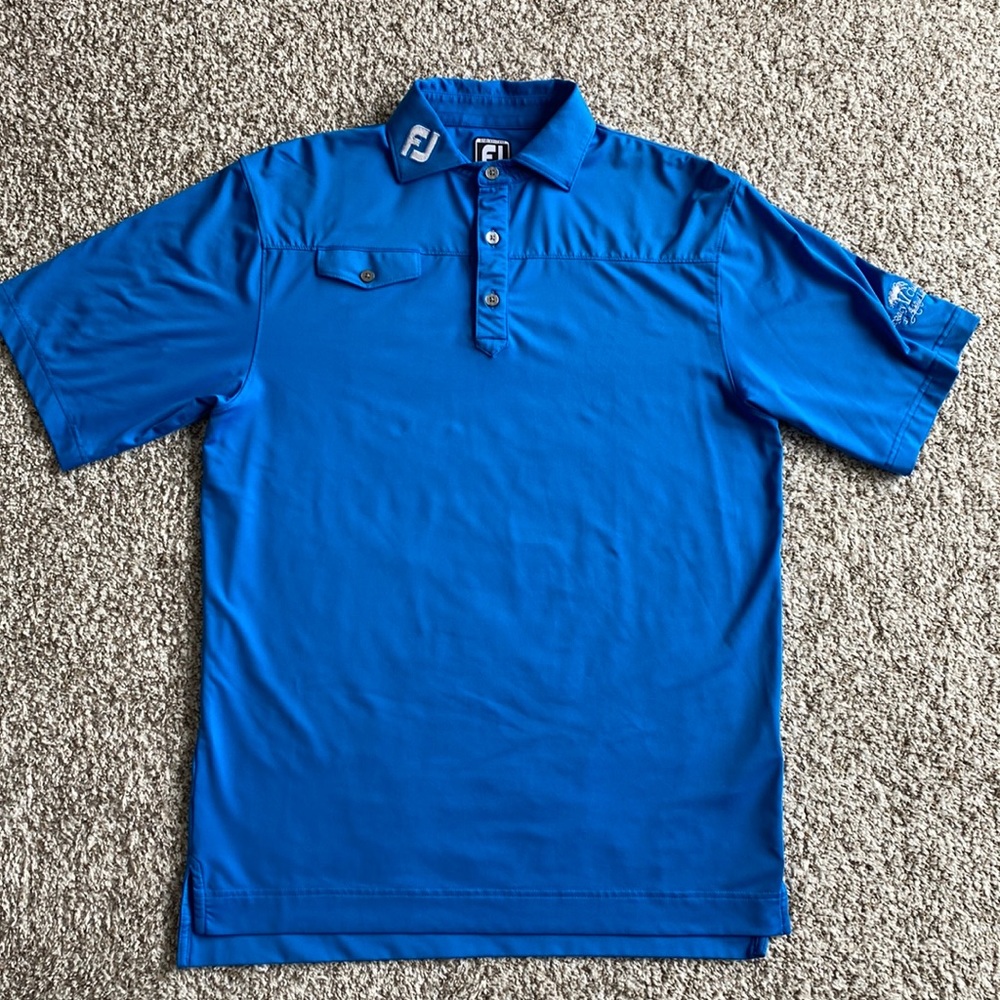Coral Blue Medium Footjoy Polo